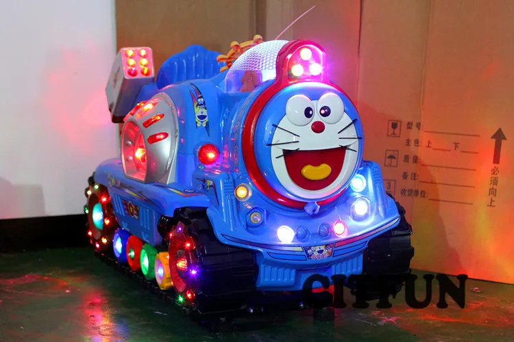 Горячая Doraemon автомобиль с монетным управлением детская езда на продажу CIT-KR044