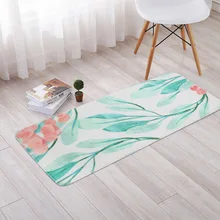 WLIARLEO растительный цветочный ковер для гостиной, спальни, кухни, нескользящий коврик для учебы, пола, коврик для Альфа-парафа, Ла-Сала, Современная 50x80 см