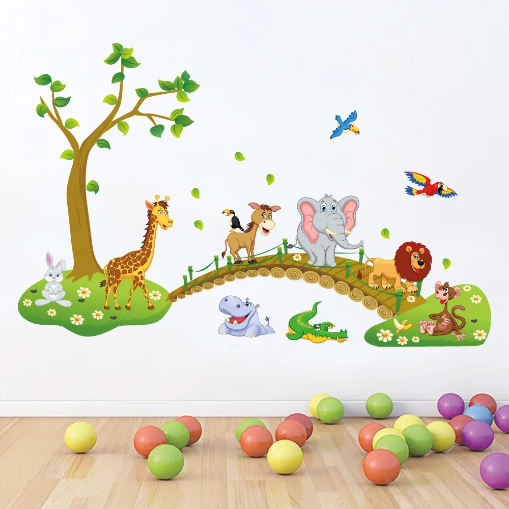 Cute Animal Girls Room Wall Sticker Home Decor Jungle Forest Theme Elephant Wallpaper Gifts for Kids Room Decor Giraffe Sticker Cute Animal Girls Room Wall Sticker Home Decor Jungle Forest Theme Elephant Wallpaper Gifts for Kids Room Decor Giraffe Sticker