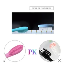 Пищевая силиконовая портативная гигиеническая зубная Щетка массажная Te#30