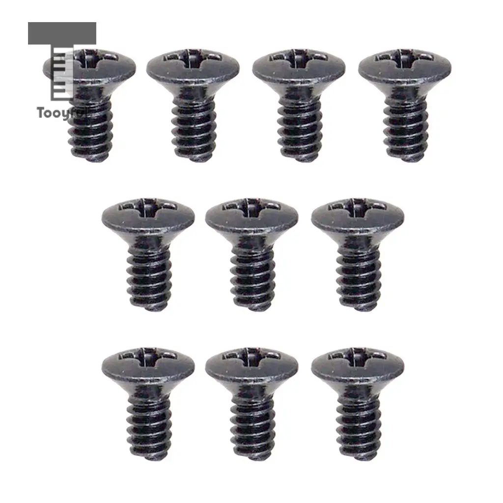Tooyful 10PCS 5 Way 3 Way Guitar Switch Fixed Screws Nuts Guitar Replacement Black