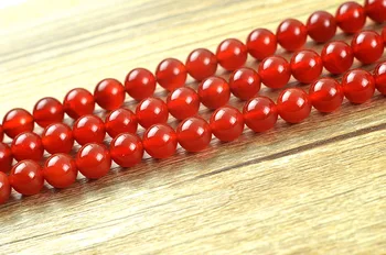 

4mm 6mm 8mm 10mm 12mm 14mm 16mm 18mm Natural Red Color Agate Beads For Jewelry Diy Bracelet Beads ,Fine Jewelry beads Strand 15"