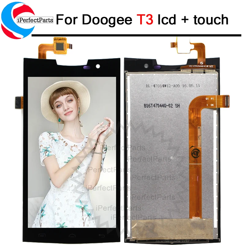 

4.7inch For Doogee T3 LCD Display And Touch Screen Assembly Repair Parts Replacement Phone Accessories+Tools For Doogee T3