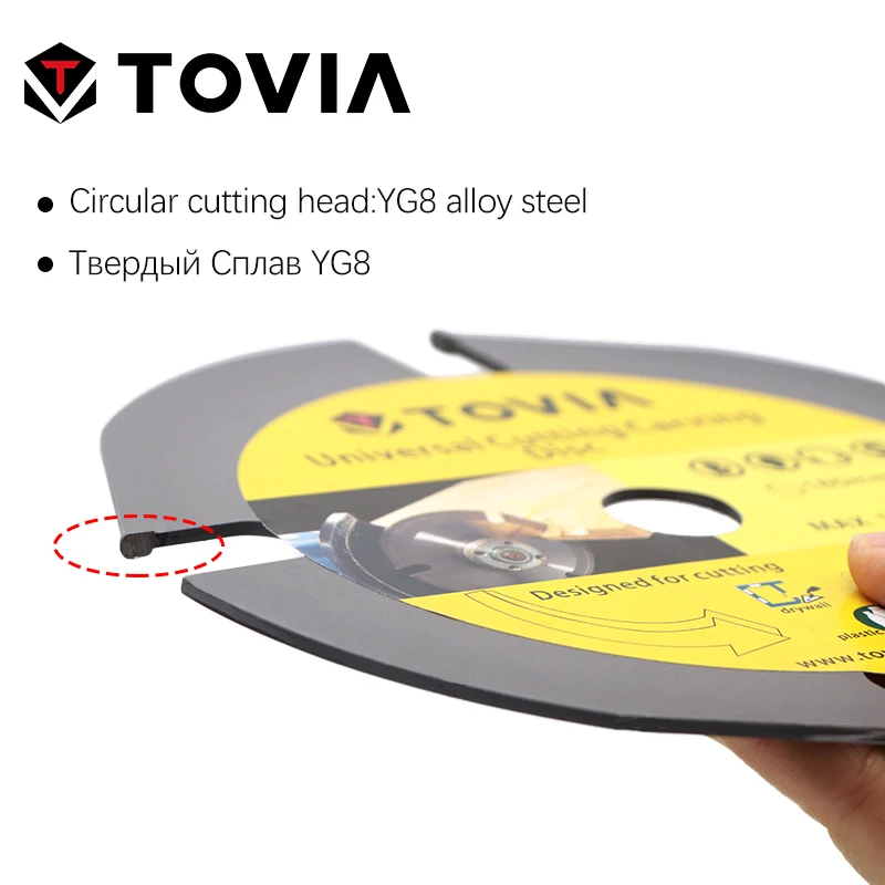 TOVIA 180mm Circular Saw Blade Multitool Grinder Saw Disc Carbide Tipped Wood Cutting Disc Wood Cut