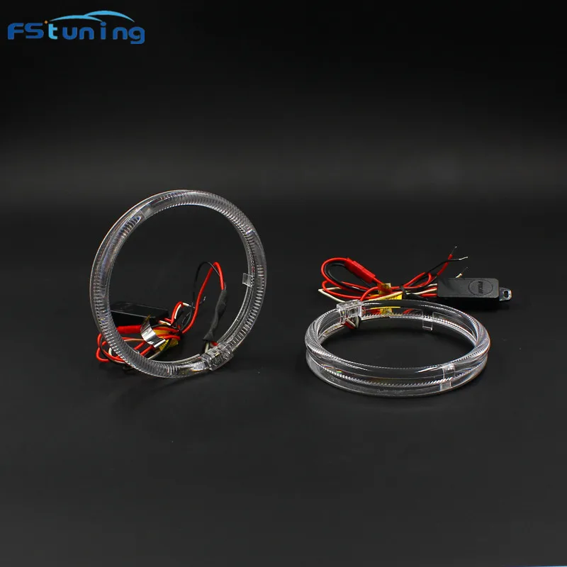 Beste FSTUNING 12V LED Halo Rings auto LED Angel Eyes verlichting 80mm 85mm 95mm 100mm 110m 115mm 125mm koplamp day running light