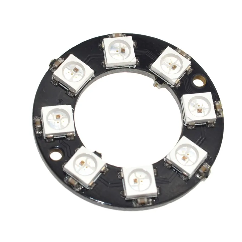 Фото Кольцесветодиодный Светодиодная лампа RGB, 8 бит, s WS2812 5050 RGB, светодиодная кольцевая лампа со встроенными драйверами №4
