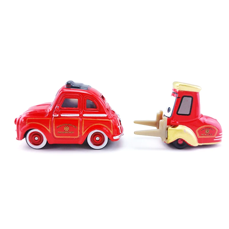 Disney Pixar Cars 2 Red Luigi & Guido пожарная машина спасательный отряд металлическая литая