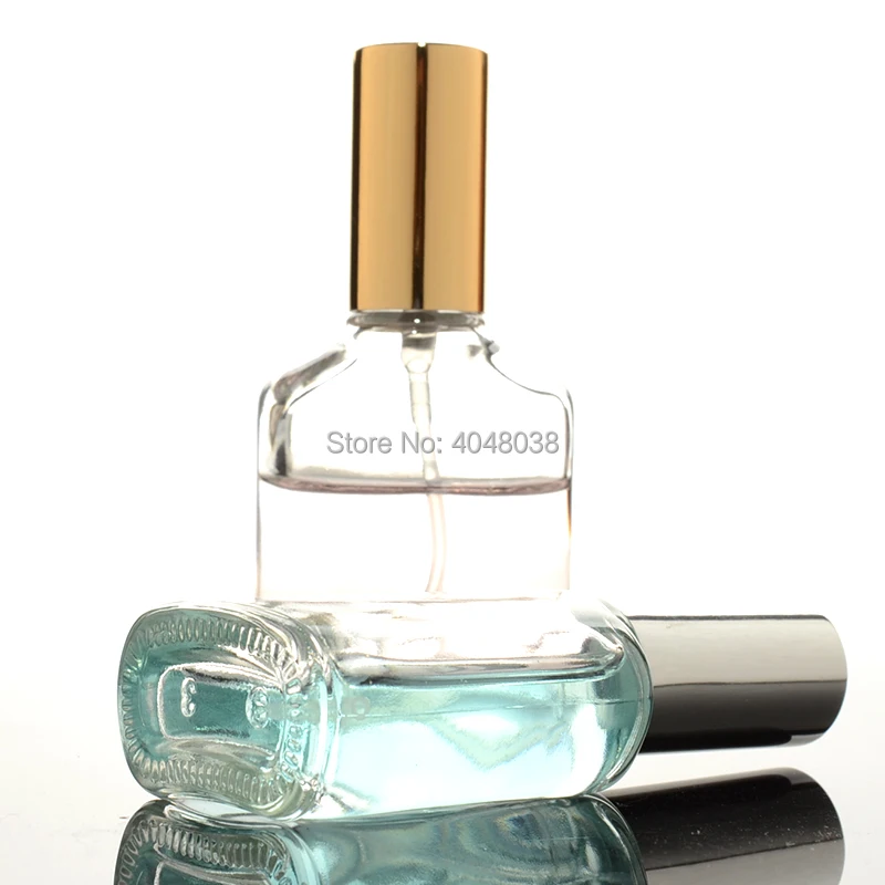 Perfume Refillable Bottle 12ML Spray Pump Bottle Aluminum Nozzle Transparent Glass Aroma Vial Cosmetic Container Travel Atomizer