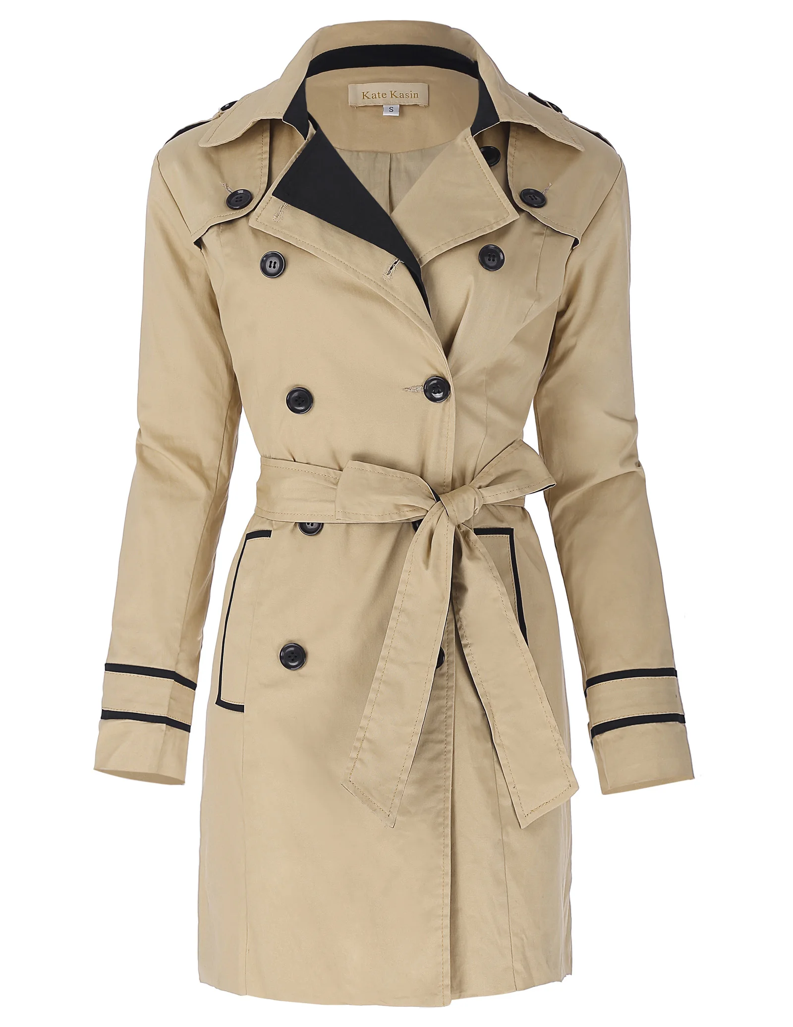 classic Khaki trench Women clothes Autumn Winter Stylish & Slim Fit ...