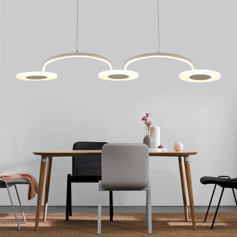 

2018 Modern LED Simple Pendant Lights For Livingroom Diningroom Lustre luminaire suspendu Pendant Lamp Hanging Ceiling Fixtures