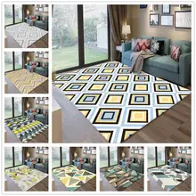 Современные ковры геометрической формы для гостиной спальни коврики противоскользящие Прямоугольный Коврик/ковер мягкий домашний декор ковер ванная и Туалет дверь