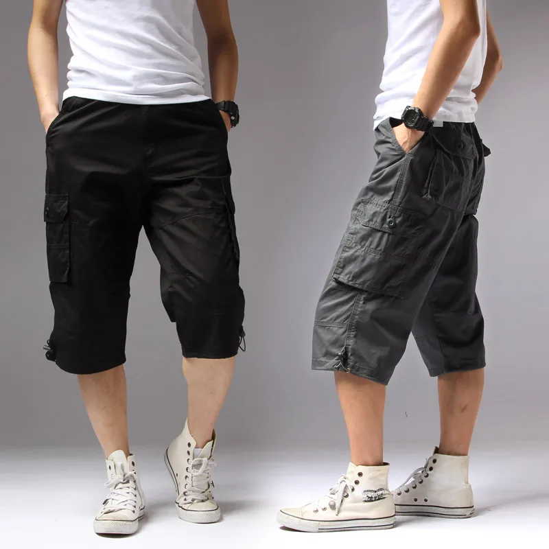 Big-Size-M-L-XL-XXL-XXXL-Men-Shorts-Summer-Casual-Clothing-Cotton-Knee-Length-Shorts