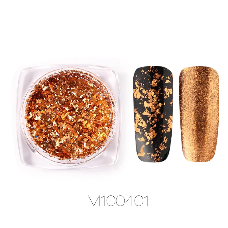 M100401 ROSALIND Nail Pigment Powder Nails Glitter Art Dip Powder Set Gel Polish Mirror Manicure Sparkles For Nails Chrome Pigment Art - Цвет: M100401