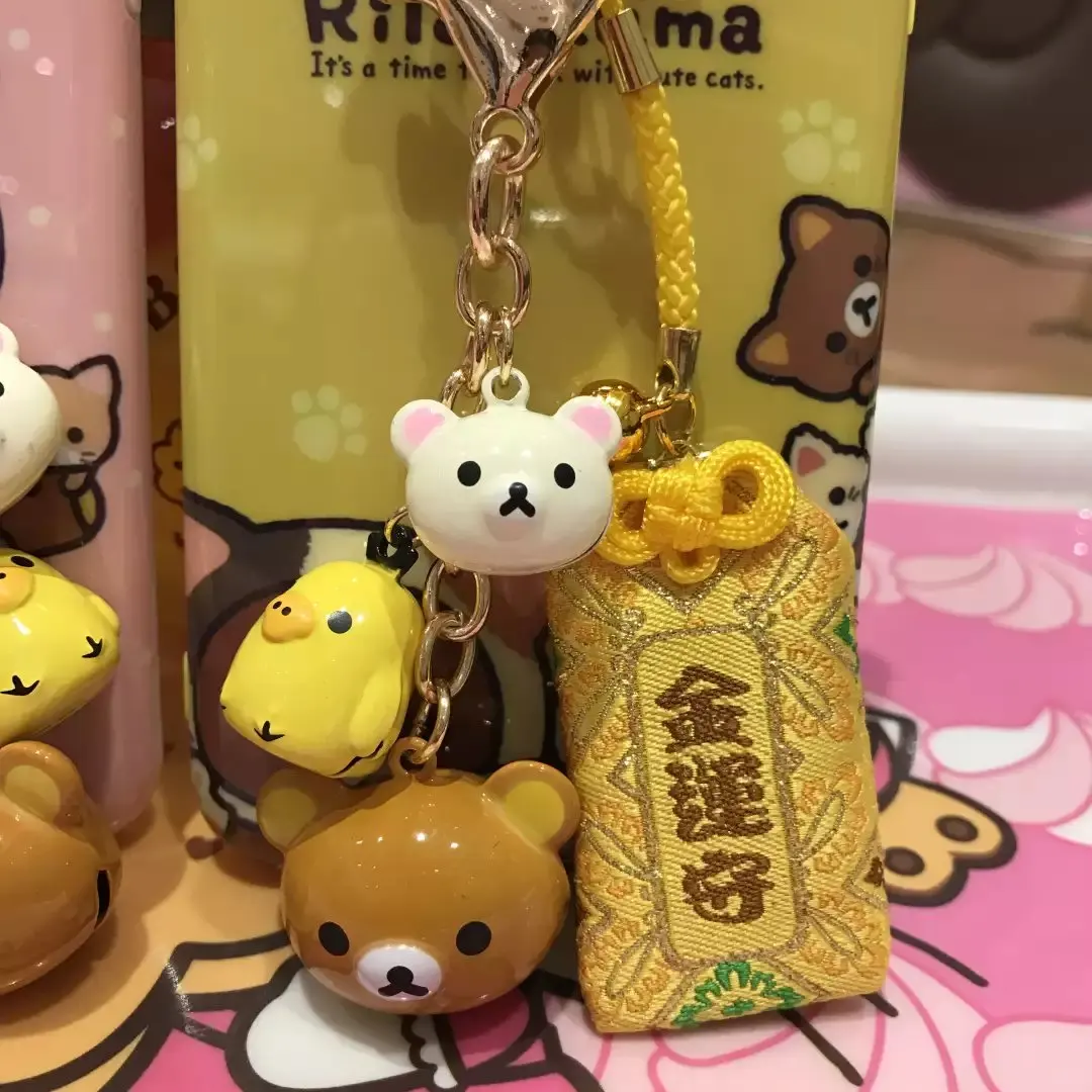 Rilakkuma милый мультфильм кольцо колокольчик силиконовый чехол для телефона чехол для iphone 11 pro 7 6 6splus 8 X XR XS забавная Милая резинка гелевый Чехол