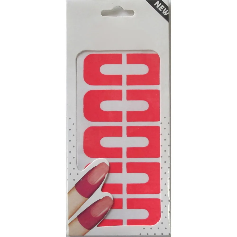 1 упаковка, эластичная отклеивающаяся лента для покраски ногтей, защитные пленки для ногтей, DIY штампы для дизайна ногтей, U дизайн, стиль, предотвращение проливания ногтей