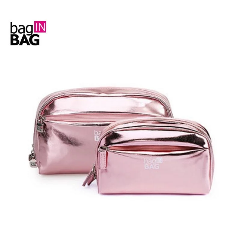 Luxury Cosmetic Bag Pink Protable Makeup Bags Set Evening Party Bagin