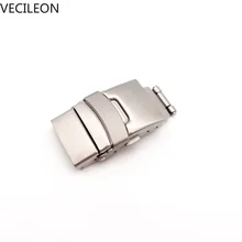 Genuine Leather Watchbands 18mm Universal Watch Butterfly Buckle Band Steel Buckle Strap Wrist Belt Bracelet Replacement