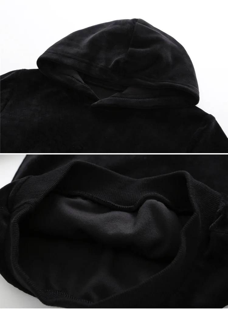 spring autumn winter hooded velour kids girl clothes coats pants sets sports little big girls clothing sets spring autumn 2017 black tops and pants  4 5 6 7 8 9 10 11 12 13 14  years old little big teenage girls set girl 2017 child girl set  (8)