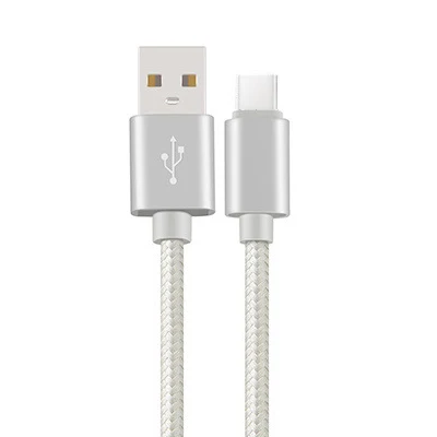 Silver Usb type-C кабель для быстрой зарядки и синхронизации данных для Asus ZenPad Z581KL для Archos Sense 50DC 55DC Diamond 2 Plus кабели для зарядки - Цвет: Silver