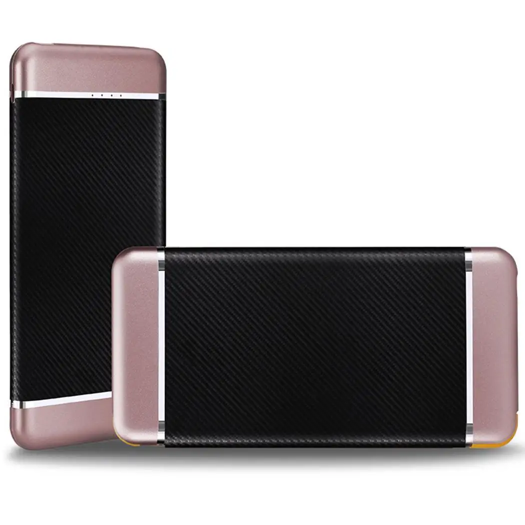 

6000mAh/8000mAh Power Bank Dual USB Large Capacity Mobile Power Bank External Battery Charger With Cable Gold For iPhone Android