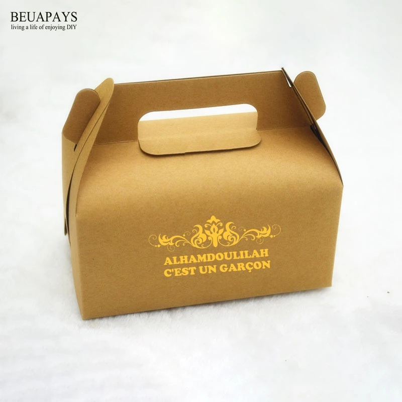 

50pcs Personalized Customizing logo name date candy box wedding birthday christmas festival gift Simple hot-rolled bull boxes