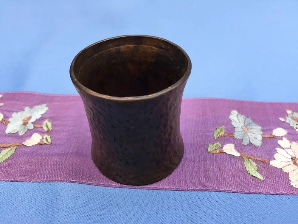 

Manual Pure Copper Antique Lid Layer Pot Cover Holder Tea Ceremony Storage Rack