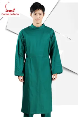 

Pure cotton dark green men and women doctors operation clothes brush hand clothes wash clothes isolation clothes