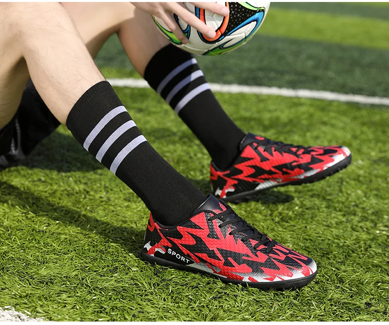 YRRFUOT Turf Indoor мужские сникерсы Дети Мальчики бутсы футбольные бутсы кроссовки оригинальные взрослые футбольные бутсы 30-44 тренировочная обувь