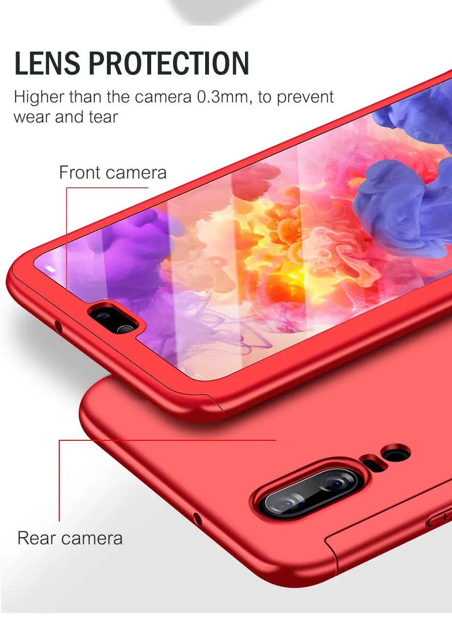 MOUSEMI Hard Case For Huawei P20 Lite Back Cover 360 Full Body With Tempered Glass On For Huawei P20 Lite P10 Lite P10 Plus Case (9)