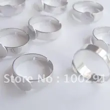 100 шт./лот кольцо с 10 мм коврик Регулируемая основа для кольца заготовки кольца Уход за кольцом ювелирные изделия Аксессуары Компоненты
