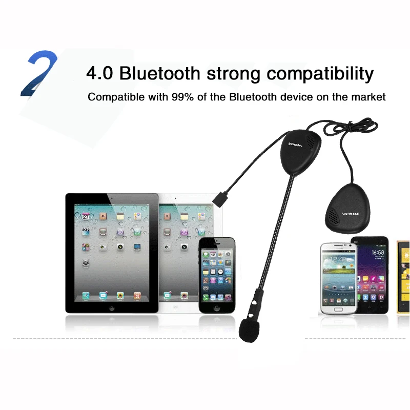 Ventphone V1-2 Bluetooth 4,0 мотоциклетный шлем Интерком наушники bt беспроводные Громкая связь колонки наушники говорить слушать музыку