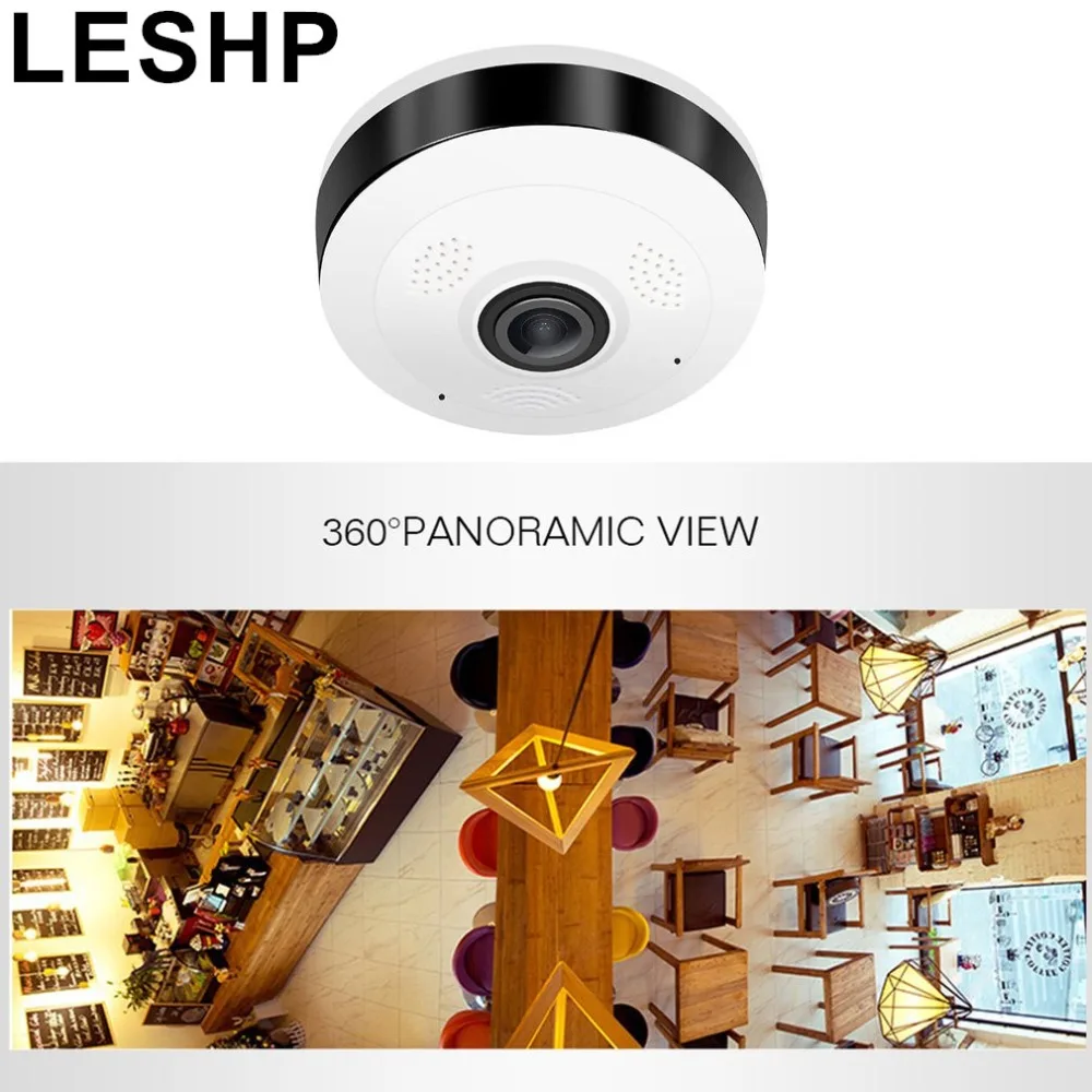

LESHP Professional 360 Degree VR Panorama Camera HD 960P Wireless WIFI IP Camera Home Indoor Security Surveillance Video Camera