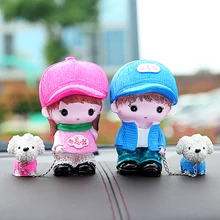 Комплект 2 предмета; Симпатичная смолы фигурка из аниме «Astroboy(украшения авто Интерьер Аксессуары игрушки орнамент аксессуары для украшения автомобиля