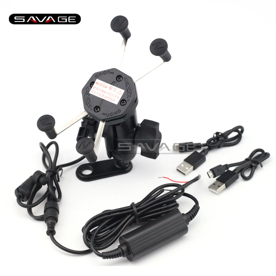 

For YAMAHA XT660 R/X/Z XT660R XT1200Z V-MAX 1700 Motorcycle Navigation Frame Mobile Phone Mount Bracket with USB charge port