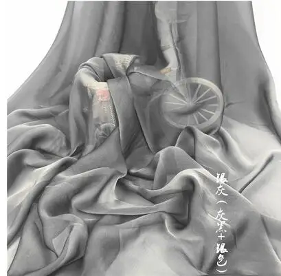 Фантазийный шифон 30D катионный шифон ткани Искусственный шелковый шарф древний костюм Одежда Ткань 150x100 см