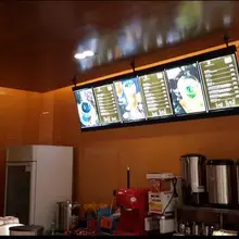 6 Gtaphics/колонка) светодиодная стойка для меню с акриловым покрытием световая коробка, меню магазина доска со светодиодной подсветкой фоторамки