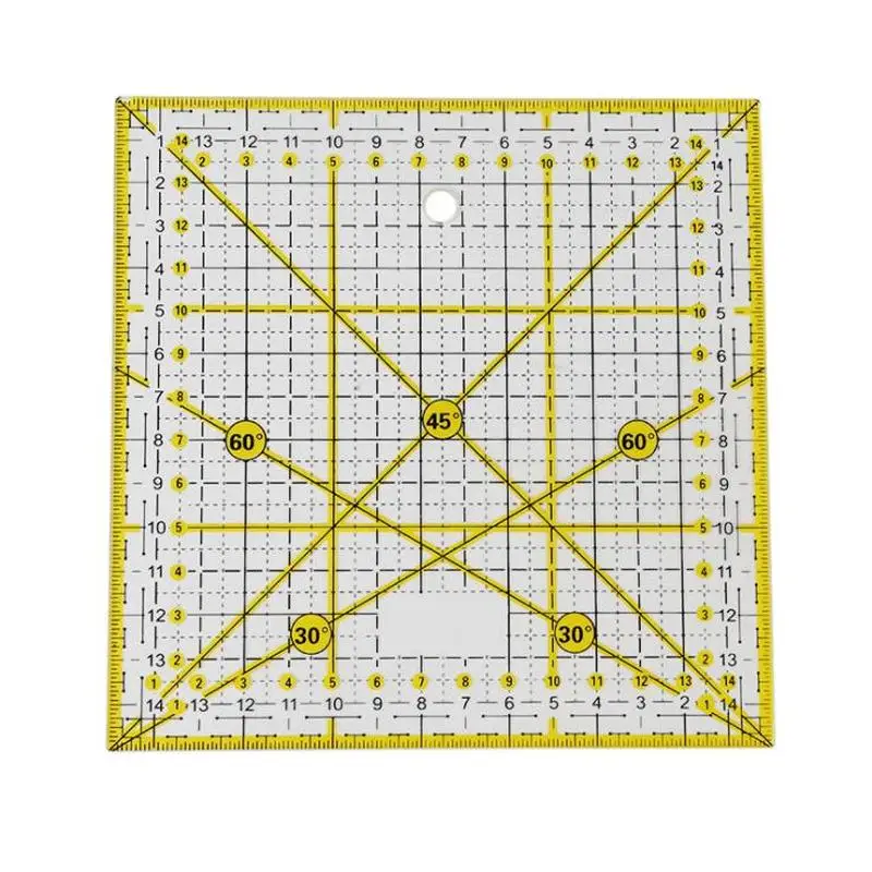 2 шт. Лоскутная линейка инструменты для квилтинга ручной работы инструмент для шитья акриловая прозрачная линейка для пэтчворк DIY Швейные принадлежности для квилтинга