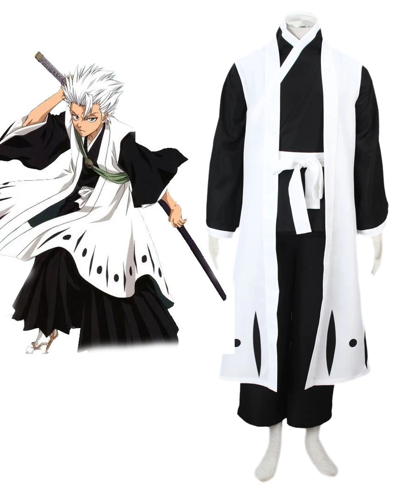 Can be tailored Anime BLEACH Cosplay Man Woman Halloween Cos Hitsugaya ...