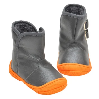 

2 Colors Brand Baby PU Shoes Fashion Warm Winter First Walkers Waterproof Autumn Kids Newborns Boots