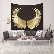 Modern Wing Pattern Wall Tapestry Home Decorative Hippie Macrame Wall Hanging Bohemian Style Beach Towel Boho Mandala Tapestry