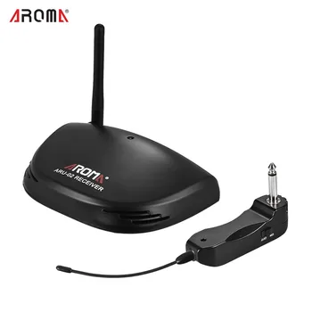 

NEW Aroma ARU-02 UHF Wireless Guitar Transmitter Digital Audio Transmitter Receiver System Guitar Bass Wireless Transmitter