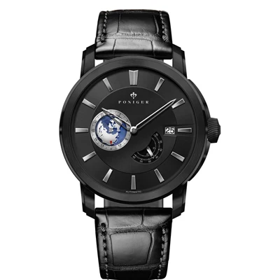 PONIGER швейцарские роскошные Брендовые мужские часы Япония NH35A автоматические механические часы для мужчин 50 м водонепроницаемые сапфировые часы P523-2 - Цвет: Item 3