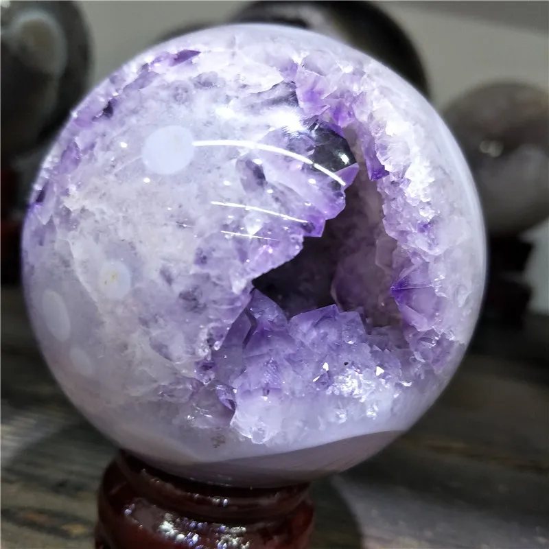 

top quality beautiful amethyst geode sphere from madagascar amethyst geode ball like open mouth laughing
