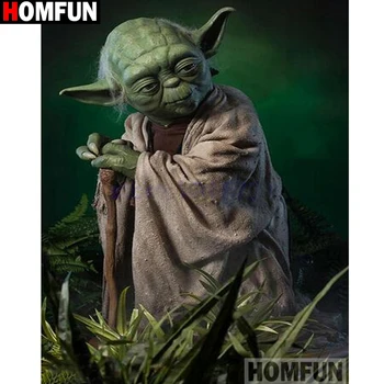 

HOMFUN Full Square/Round Drill 5D DIY Diamond Painting "Cartoon alien" Embroidery Cross Stitch 5D Home Decor Gift A14406