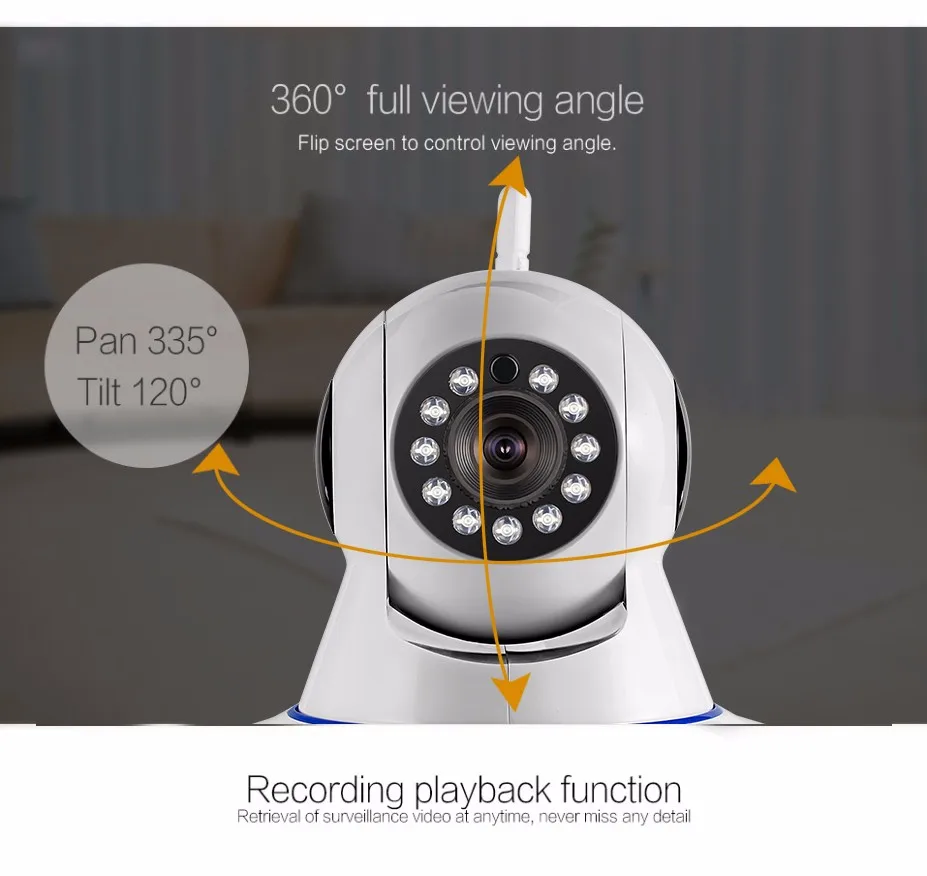 Умная Беспроводная ip-камера 720P HD WiFi Networ для безопасности, ночное видение, аудио, видео наблюдение, CCTV камера, умный дом, детский монитор