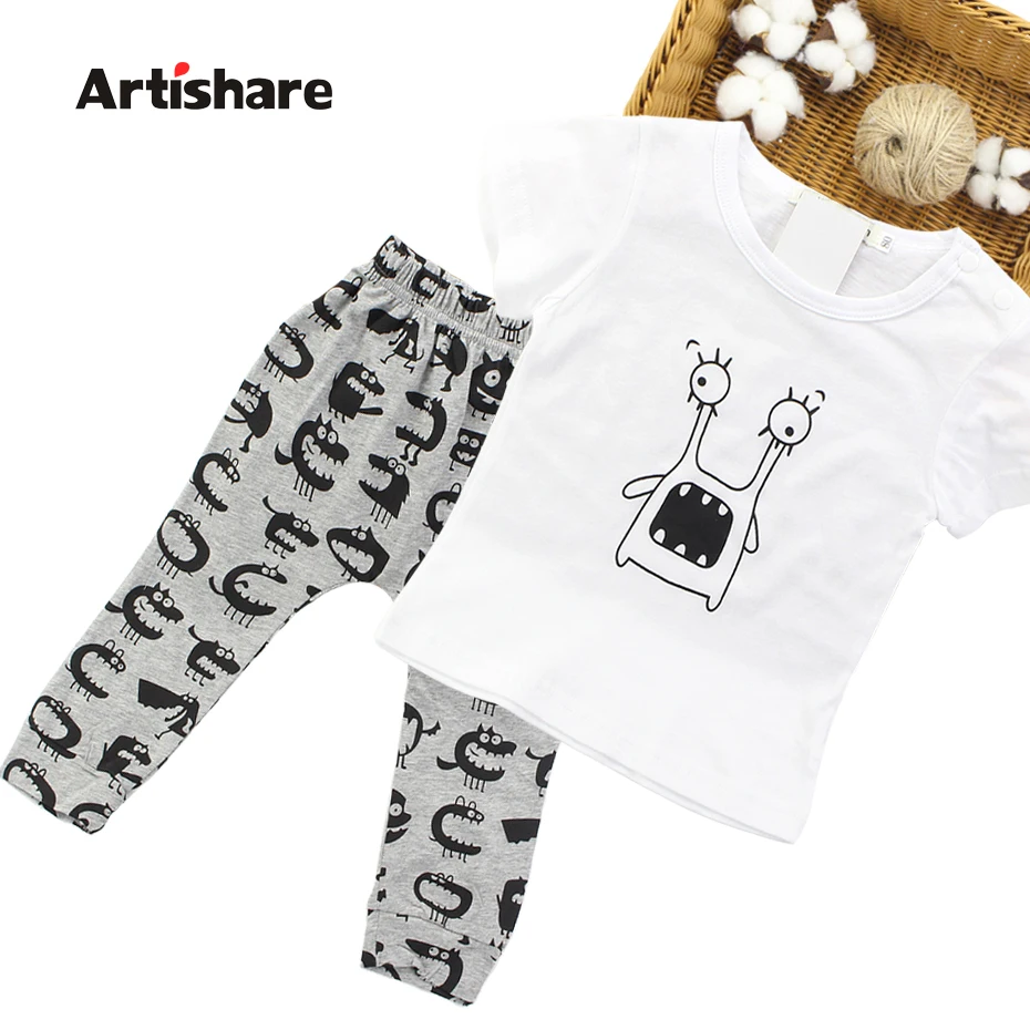 

Artishare Baby Boy Clothes Toddler Boys Clothes Set Summer Spring Cartoon Baby Infantil Cotton Baby Clothing Infant Boys