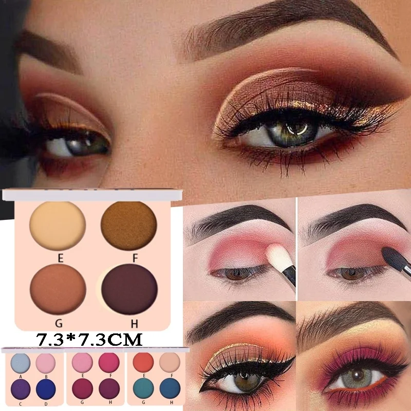 

1 Pcs Matte Eye Shadow Palette Makeup Shimmer Pigment Waterproof Mineral Balm Shade Nude Cosmetic Professional Eyeshadow Pallete