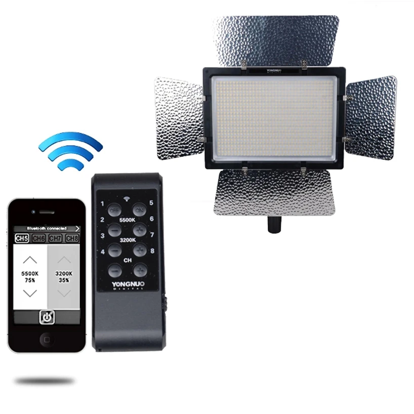  YONGNUO YN900 High CRI 95+ Wireless 3200K-5500K LED Video Light PanelYN-900 900 Lamp Beans 7200LM 5 - 32237710345