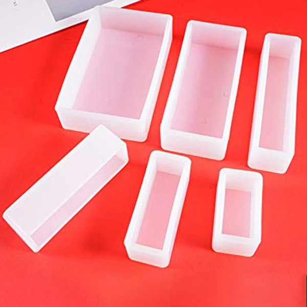 6 стиль квадратный полимерная форма Diy Прозрачность гибкие силиконовые формы для Coaster, литье смолы, бетона, цемента и полимера