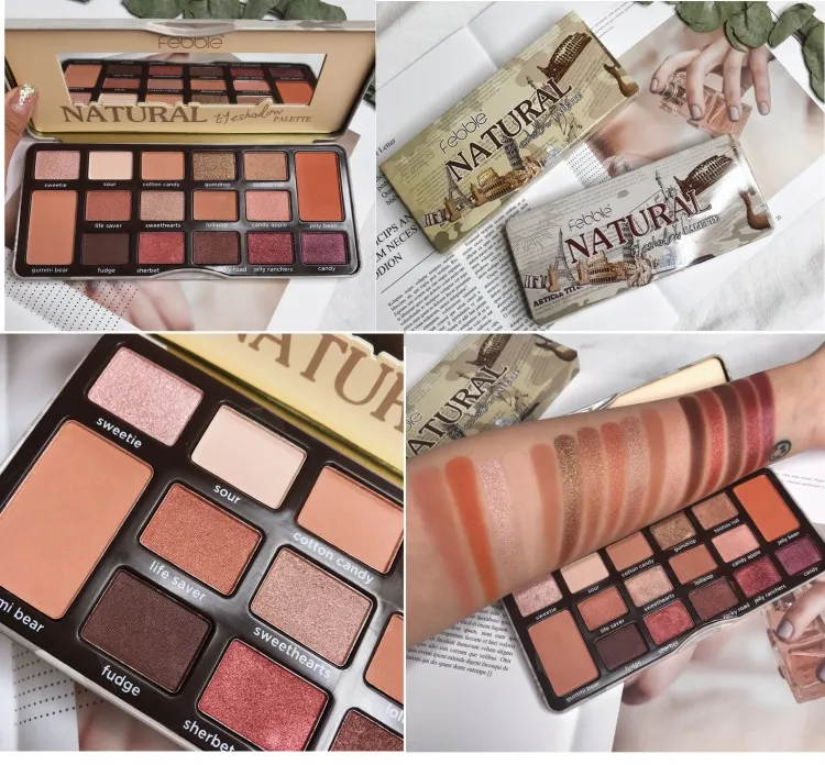 

Chocolate Makeup Eyeshadow Palette 16 Colors Shimmer Matte Glitter Makeup Palette Smoky Pigment Eyeshadow Palette Eye Palette